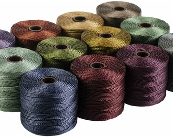 Beading cord s-lon forest  beading cord mix spool , beadsmith , jewellery making tool, art &  craft tool,hobbt craft tools