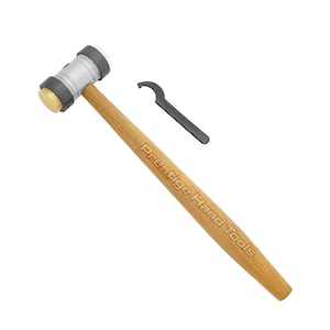 Jewellers 3 in 1 Hammer Nylon Fibre & Brass Mallet Jewellery Making Prestige # 1008