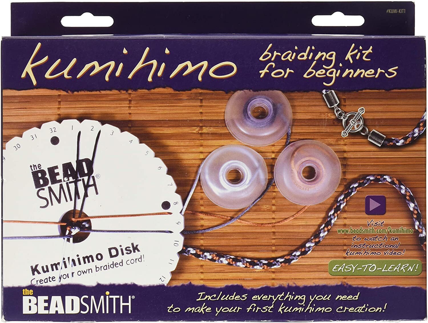 Beadsmith Kumihimo Braiding Kit for Beginners Bracelet/ Etsy UK