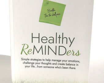 Healthy Reminders Mental Wellness Self-Care Book