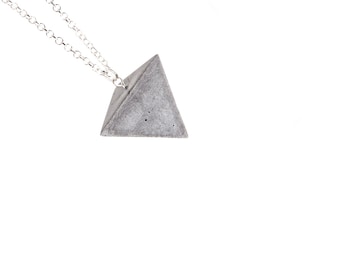 Tetraedro, Cubo, Octaedro, Dodecaedro, Icosaedro, Hedros, Colar geométrico de concreto, colar geométrico, colar minimalista