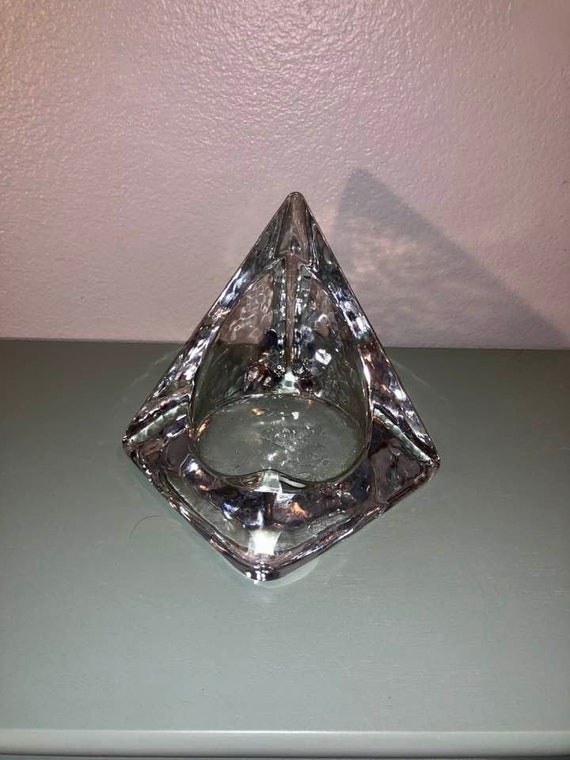 Large 6 Pyramid Candle Holder/crystal Display Pier 1 Art Etsy