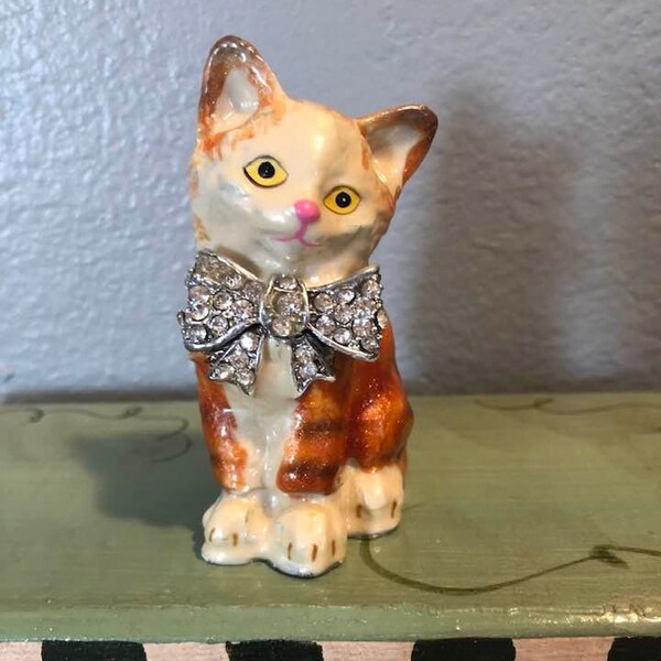 Cat Trinket Box Etsy