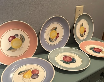 RESERVED for K Rare Susie Cooper Pompadour Pear Dinner Plate