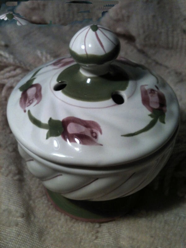 Vintage mini Potpourri Crock Pot Electric Simmer Pot New OpBx Xmas Rocking  Horse