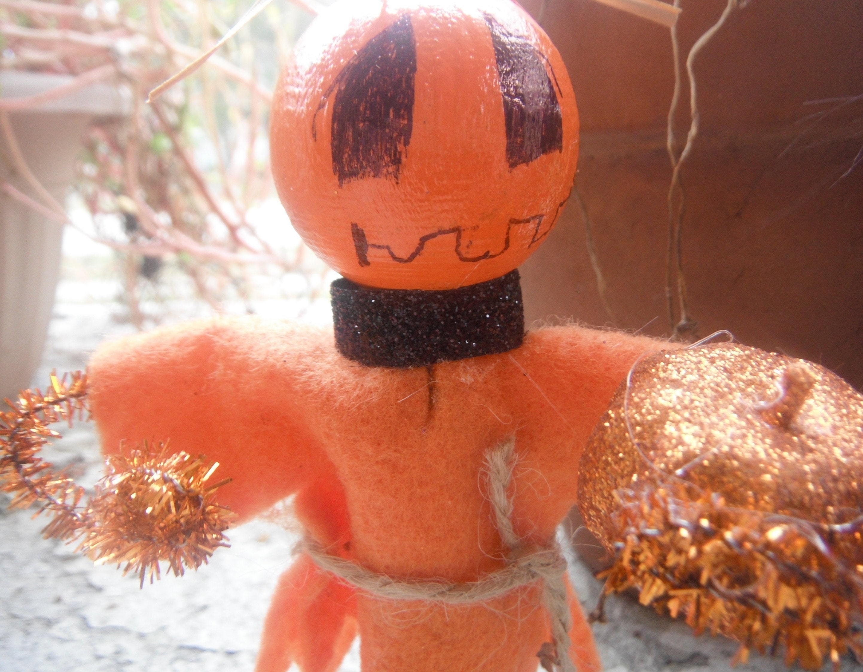 S A L E Pair Of Clothespin Doll Halloween Figures Cute Etsy