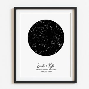 wedding star map, star map wedding date, star map personalised wedding gift, Wedding gift ideas, personalised wedding gift locations