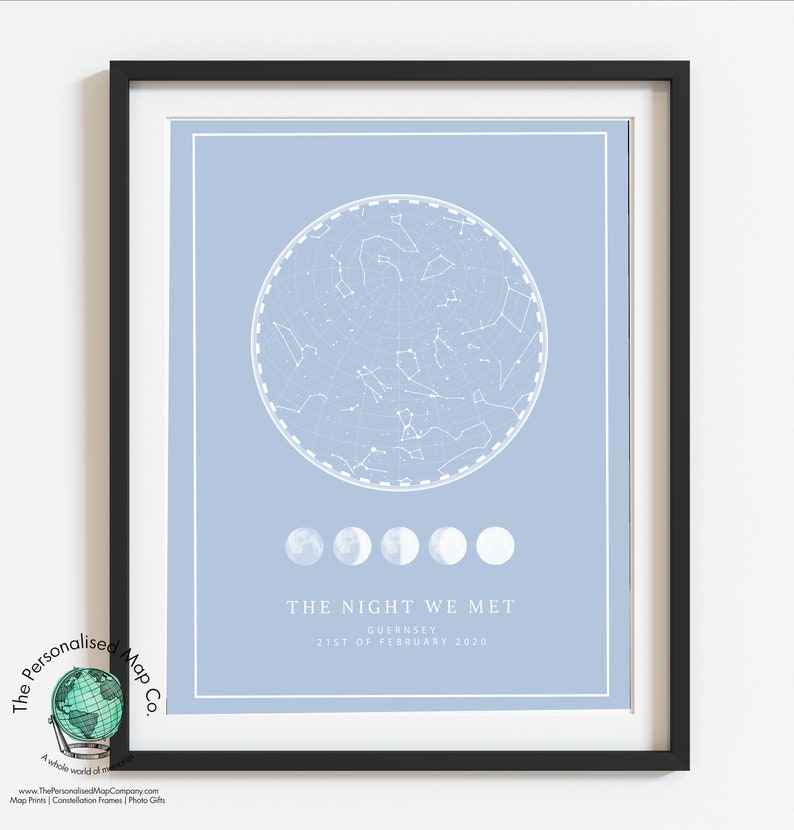 personalised birthday gift for him PRINT Personalised Boyfriend Birthday gift boyfriend birthday presents constellation print