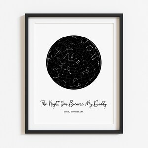 Benutzerdefinierte Sternenkarte Digitaler Download, Nachthimmel Druck für Jubiläum, Hochzeit Geschenk, Konstellation Wand Kunst Poster, Download Datei