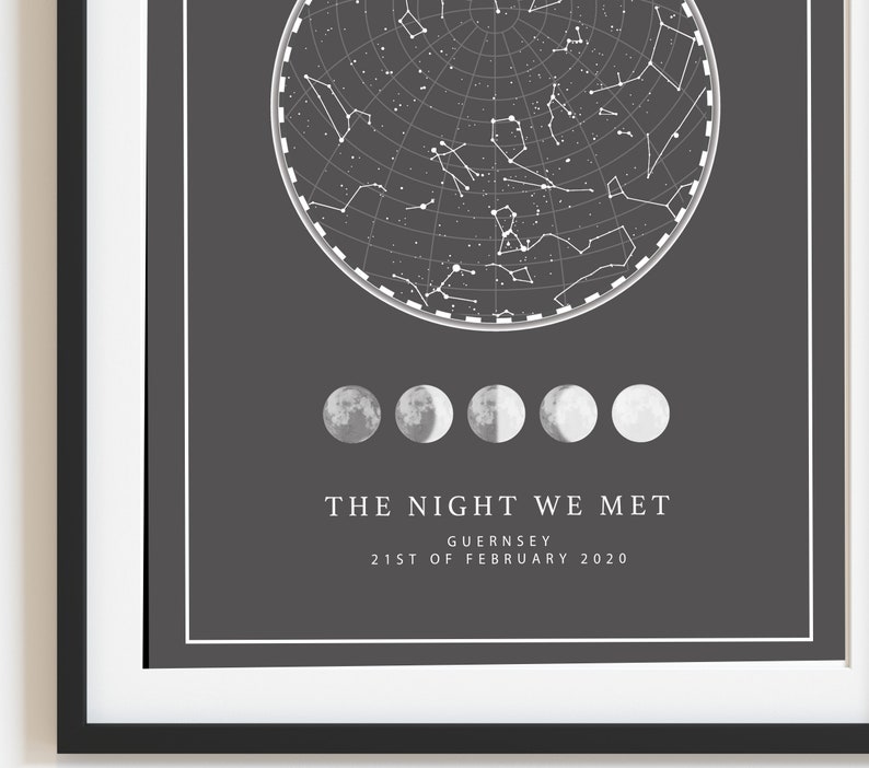 personalised birthday gift for him PRINT Personalised Boyfriend Birthday gift boyfriend birthday presents constellation print