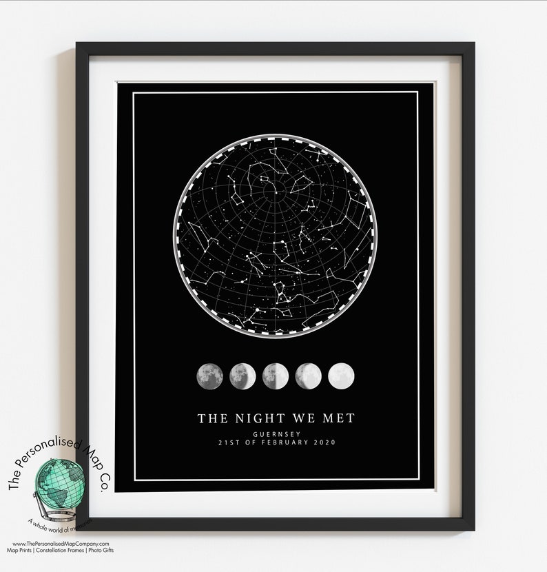 personalised birthday gift for him PRINT Personalised Boyfriend Birthday gift boyfriend birthday presents constellation print