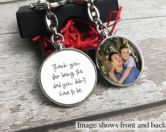 Bonus Dad Keyring, Thank You For Being The Dad You Didn't Have To Be, Step Dad Gift Keychain, Dad Gift, Father's Day Gift, FREE BOX