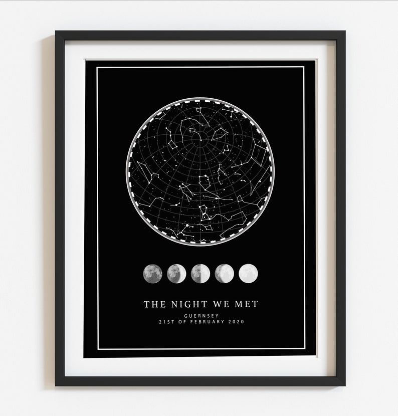 personalised birthday gift for him PRINT Personalised Boyfriend Birthday gift boyfriend birthday presents constellation print