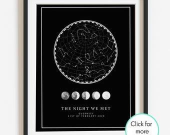 Mens Valentines Day Gift, Valentine’s Gift for Man, Men's Gift, Husband Gift, Gift For Him, Gift For Husband, Personalised Star Map, PRINT