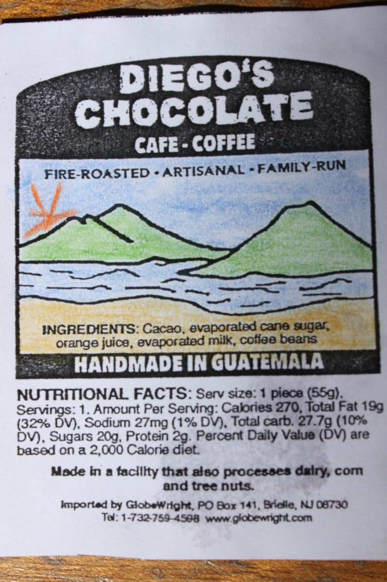 Dark Coffee Chocolate 75% Mayan Dark Chocolate Rolls Arabica Coffee Bean Hot Chocolate Gift 4 Pack Ethical Chocolate image 4
