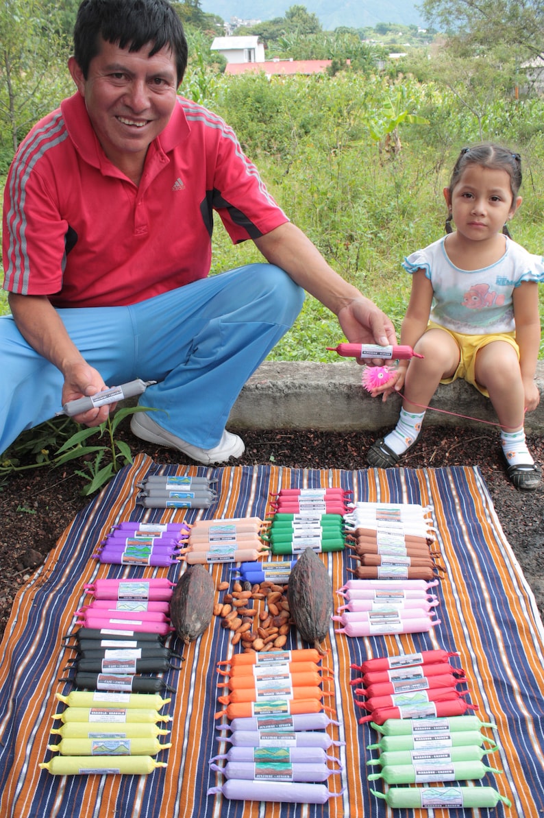 6 Dark Chocolate Rolls Mayan Made in Guatemala Choose Your Own Assortment with Hand-Colored Labels image 8