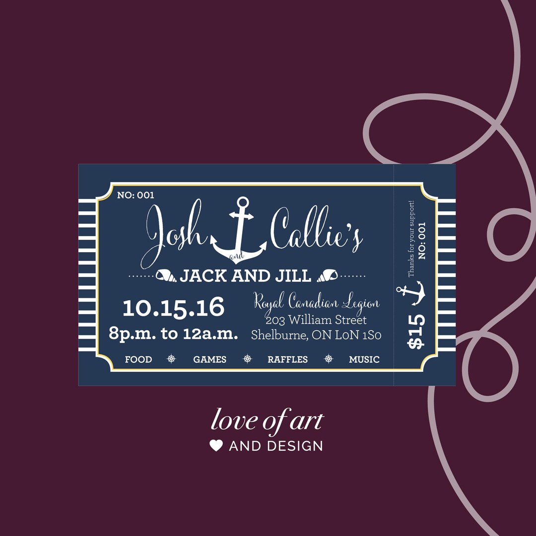Stag Raffle Sign Stag and Doe Ticket - Jack and Jill Ticket - Event Raffle Prize - Draw ...