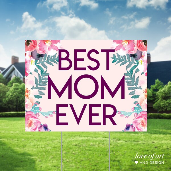Mother's Day Lawn Sign - Gift for Mom - Mother's Day Banner - Sign for Mom - Celebrate Mom - Drive By Parade