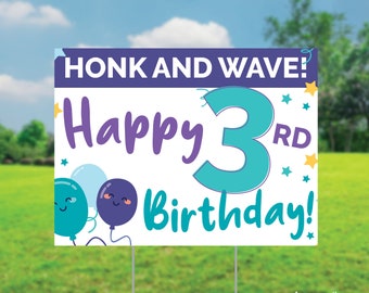 Birthday Lawn Sign - Personalized Birthday Yard Sign - Birthday Yard Decorations - Outdoor Celebration - Garden Decor - Birthday Party Decor