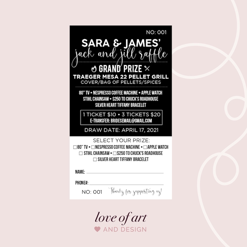 Stag and Doe Ticket - Jack and Jill Ticket - Multiple Prizes - BBQ ...