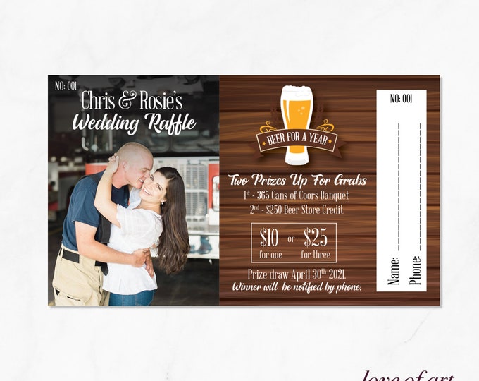 Cooler of Booze Raffle Tickets - Cooler Raffle - Bucket of Booze Raffle ...