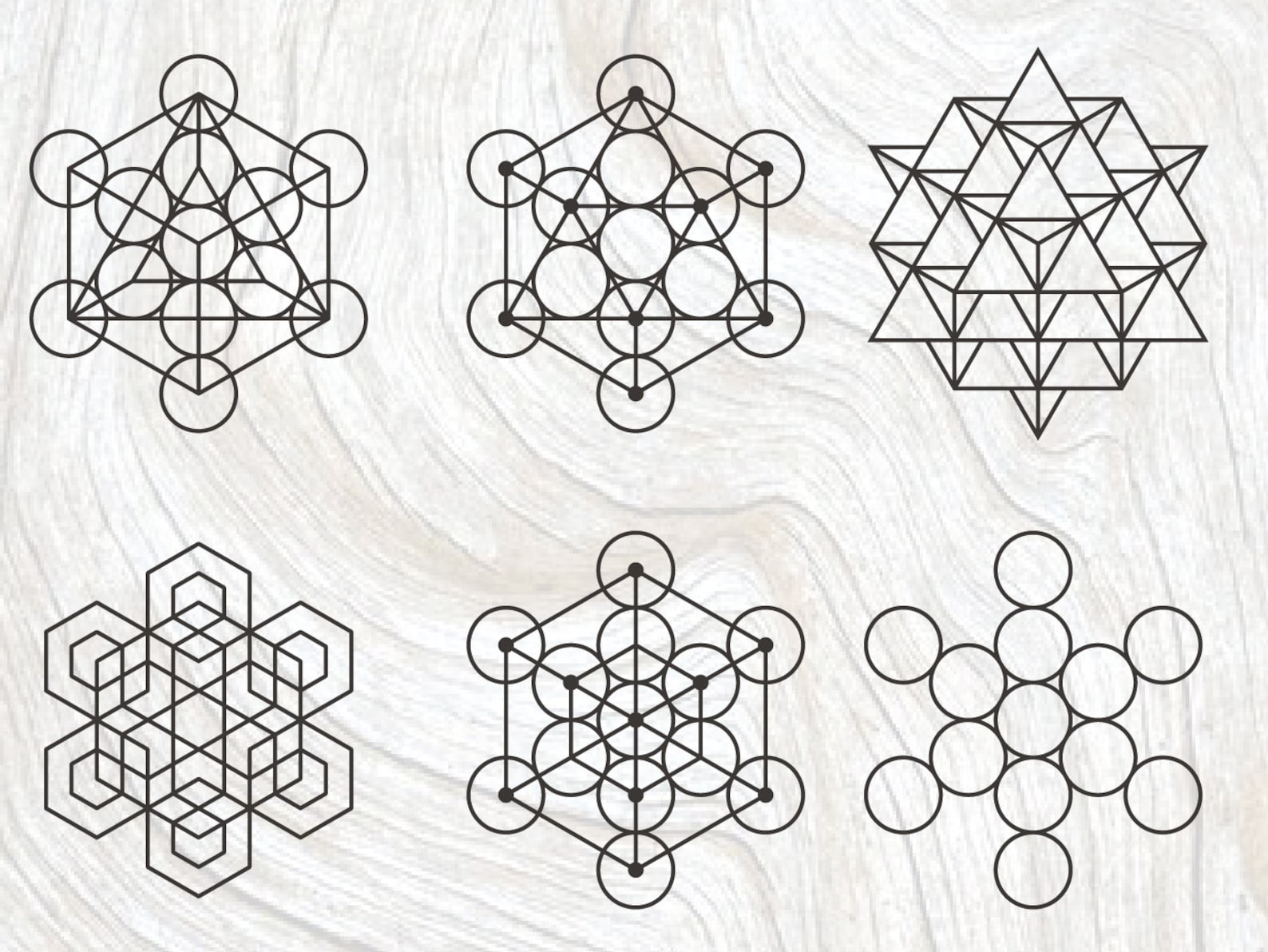 Sacred Geometry Svg Bundle 20 Sacred Symbols Geometry - Etsy