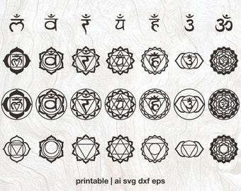 Chakras Vector, Chakra svg | chakra art | sacral chakra | Chakra laser cut | svg ai eps dxf Chakra-Cricut |  Laser cut Wall art