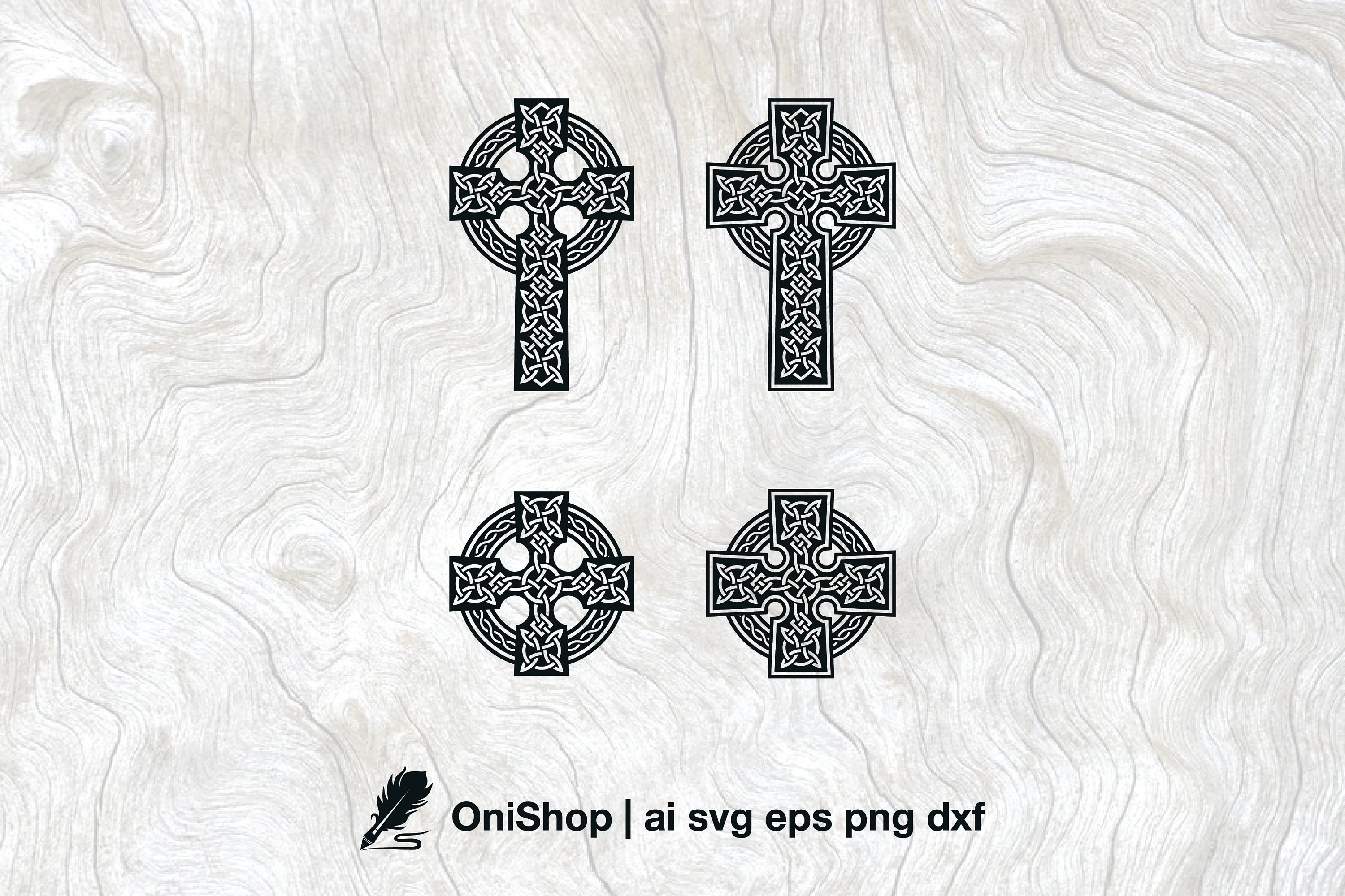 Celtic Cross Svg Bundle 20 Options Pack Celtic Knot Set Etsy