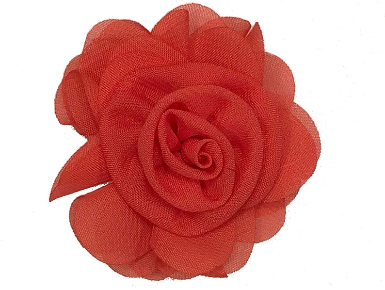2.5 Chiffon Roses Wholesale Chiffon Flower Heads for Etsy