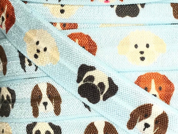 Printed Fold Over Elastic By The Yard Animal Print Elastic Etsy
