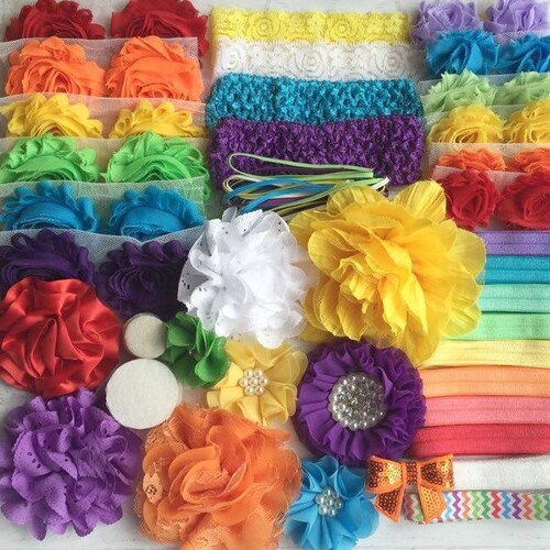 Baby Shower Headband Kit rainbow Headband Etsy