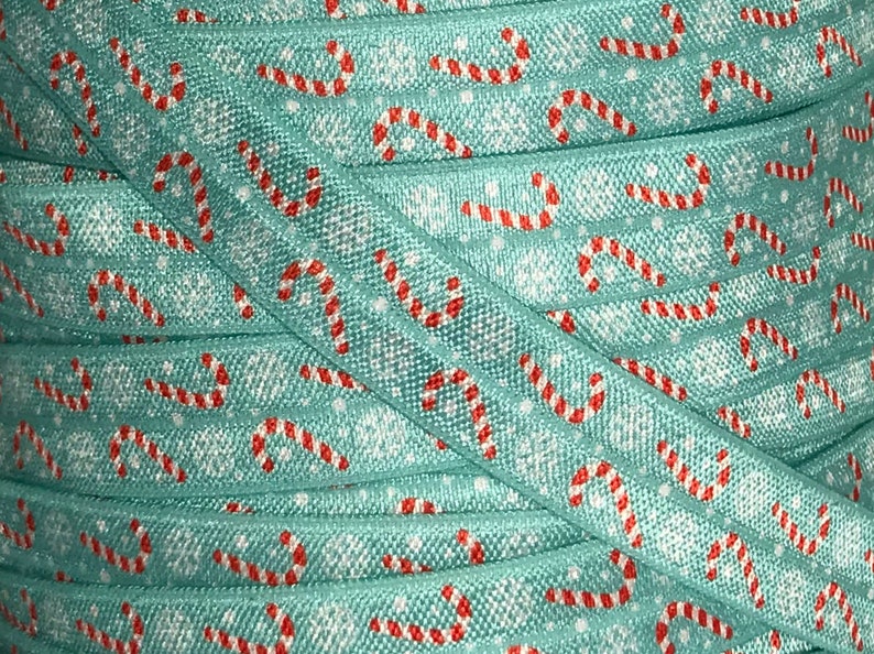 Printed Fold Over Elastic by the Yard Printed Elastic for Etsy