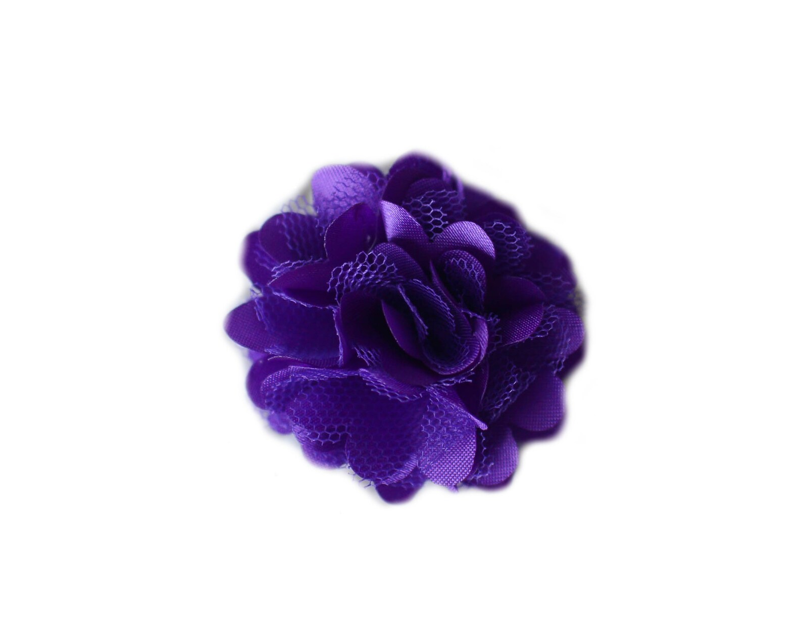 2 Satin Puff Flower Bulk Flower Heads for Baby Girl Etsy
