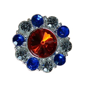 1 Inch Rhinestone Button Flatback, Flat Back Rhinestone Embellishment ...