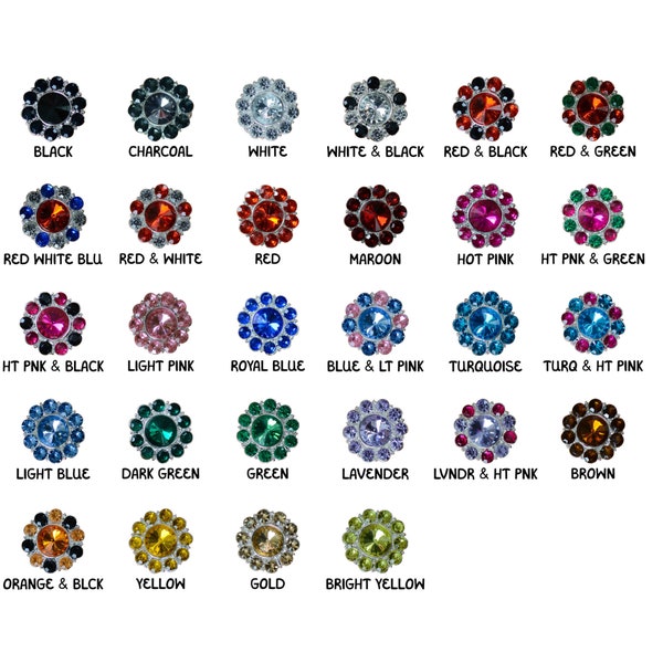 Rhinestone Button - Etsy
