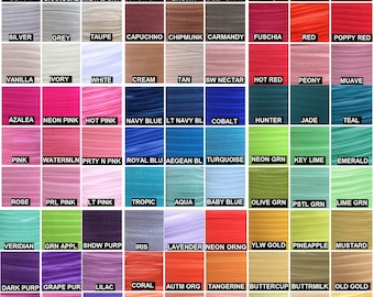 Fold Over Elastic Wholesale 5/8", Elastic for Headbands Hair Ties, 5/8" FOE By the single Yard, 5 or 10 yards over 90 Colors LISTING # 2/2