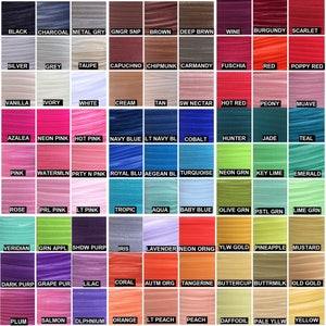 Élastique repliable 5/8 po. Élastique repliable pour bandeaux, Élastique repliable 5/8 po. au mètre, 5 ou 10 mètres plus de 90 couleurs image 1