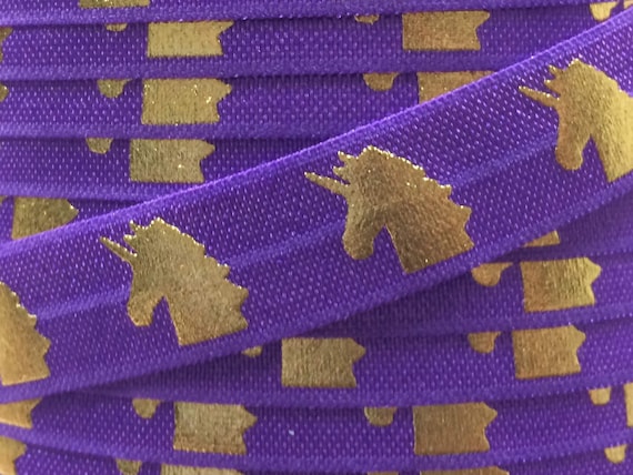58 Gold Foil Find Joy Elastic Fold Over Elastic 16mm FOE-- Sold by the yard.