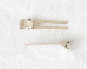 1.75" Double Prong Alligator Clip, Hair Clips, Alligator Clips, Bow Clips, Wholesale Alligator Clips, Lot of 10