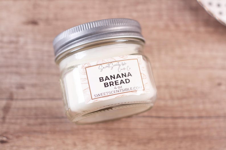 Banana Bread Scented Soy Candle - Thumbnail 3