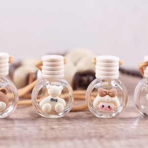 Car Hanging Diffuser Charm, Cutecore Resin Charm Decorated Air Freshner, Cute Essential Oil Auto Freshy, Kawaii Pastelcore Girl Driver Gift