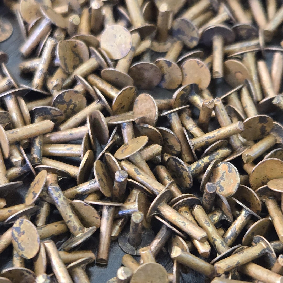 Copper CRV010 1/4 Inch Nail Head Rivets *30 Pieces* - Etsy