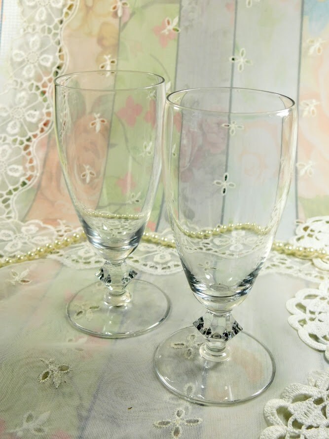 Clear Crystal Cocktail Glass - Pair