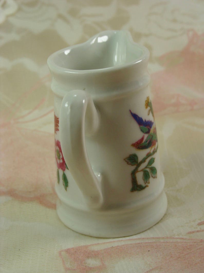 Little Bird Pitcher Small Porcelain Pitcher Tiny Pitcher Little Porcelain Pitcher Doll/'s Pitcher Little Condon Bleau Pitcher Gift