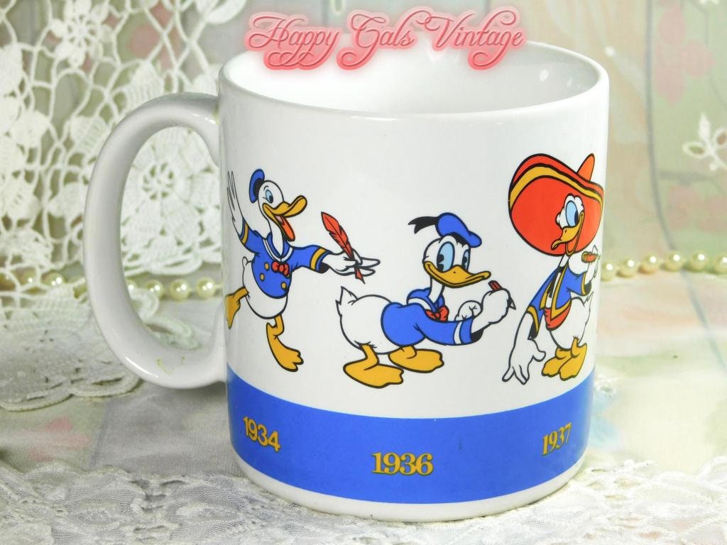 Donald Duck Mug by Applause Vintage Donald Duck Through the 