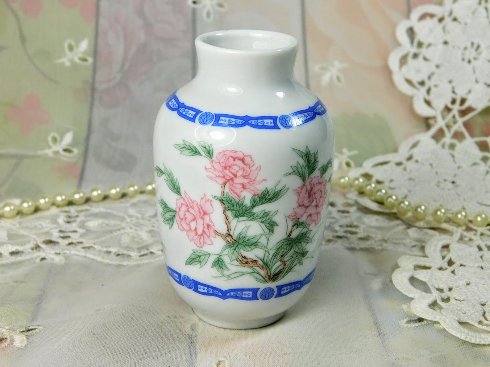 Very Small Japanese Vase Little Ceramic Vase From Japan Mini Etsy