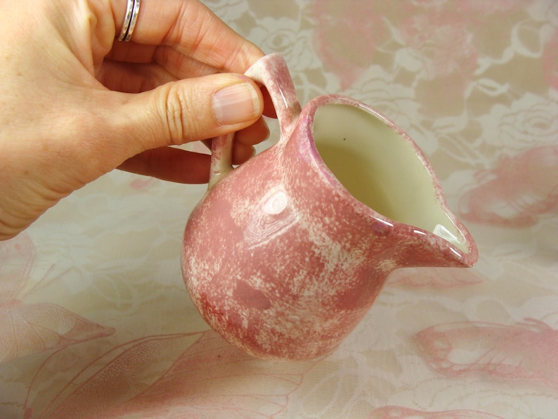 Pink Creamer and Sugar Bowl Set Pink Ceramic Cream and Sugar Etsy