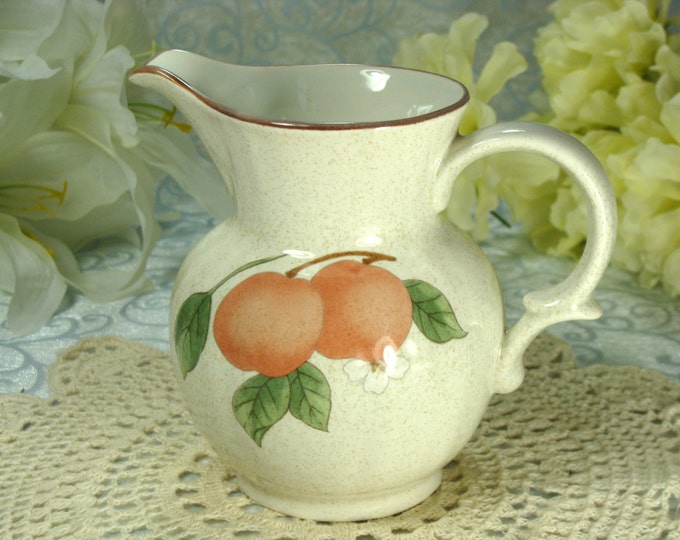 Country Classics Pretty Peaches Small Pitcher /Creamer in Porcelain by Mikasa