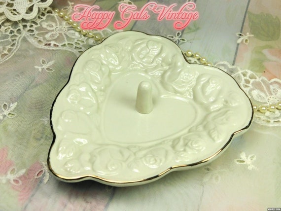 Porcelain Heart Shaped Ring Dish – linenhearts