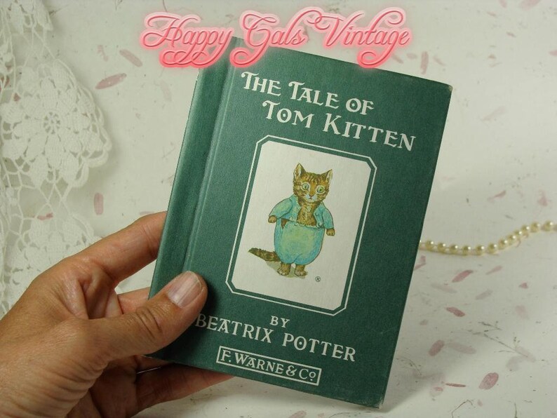 The Tale of Tom Kitten Book by Beatrix Potter 1935 Vintage | Etsy